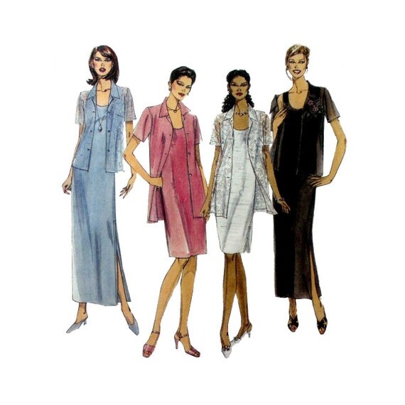 Women's Sleeveless Scoop Neck Dress and Shirt Jacket