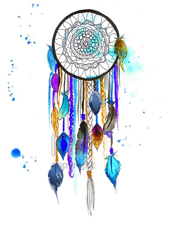 Download Dream Catcher 3.1 Print of Original Watercolor Painting