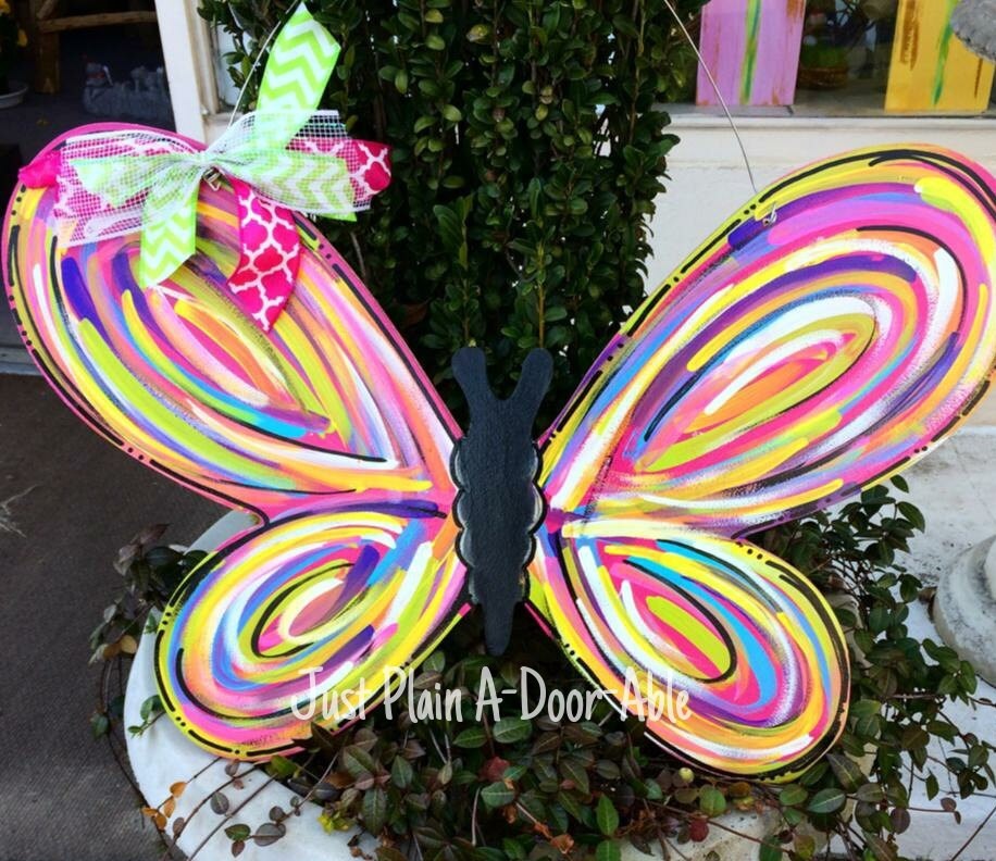 Butterfly Door Hanger Door Hanger Spring Door