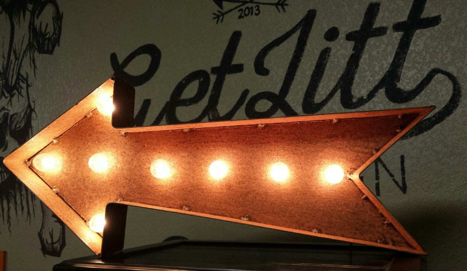 Vintage Arrow Marquee Sign by GetLitt on Etsy