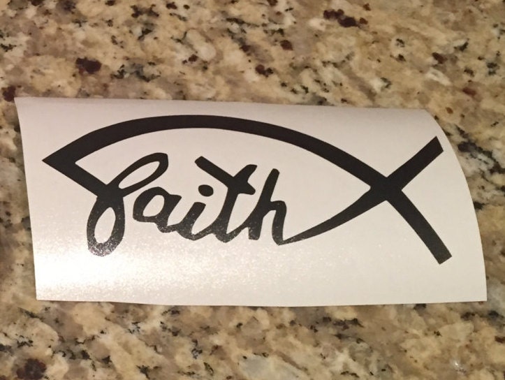 Faith Car Decal by TackyBs on Etsy