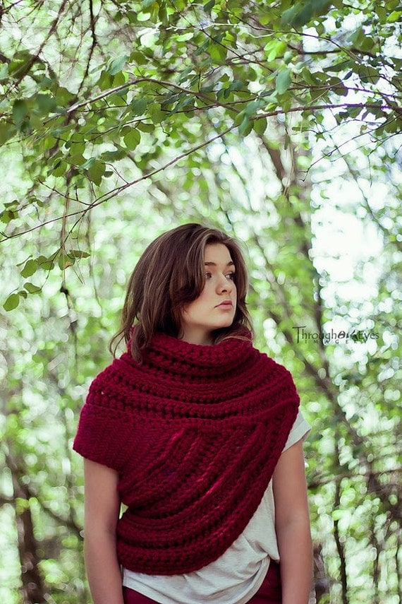 Katniss Inspired Cowl Huntress Cowl Vest by ThroughHisEyesCreate