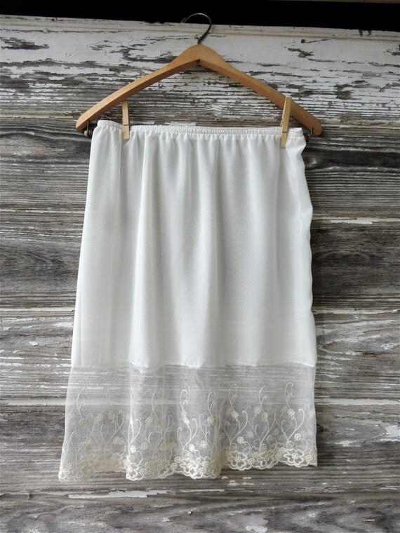 Lace dress extender Lace Slip half slip Dress by thetrendyhippies