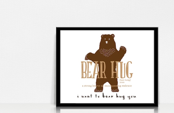 bear-hug-definition-wall-art-digital-instant-download