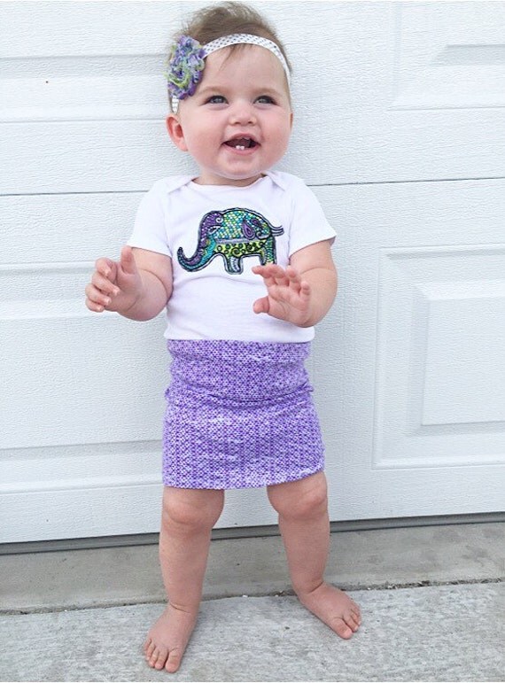 Items similar to Purple skirt. purple & white Baby Leggings or shorts