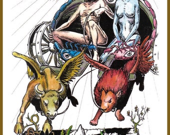 Tarot deck Tarot of the Apocalypse cards. New tarot cards from Poland