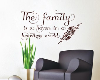 Wall Decals Quote My Family is my strength and my by CozyDecal