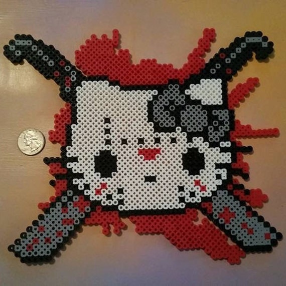 Hello Kitty/Jason Voorhees Perler by MidnightstarzPerlerz on Etsy