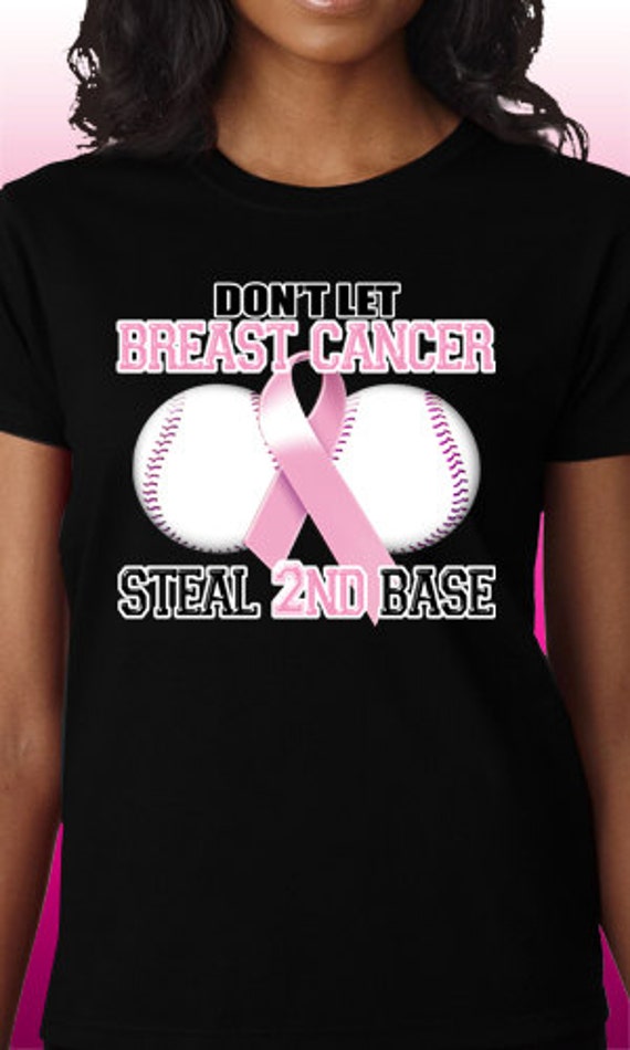 Don't Let Breast Cancer Steal 2nd Base Pink Ribbon