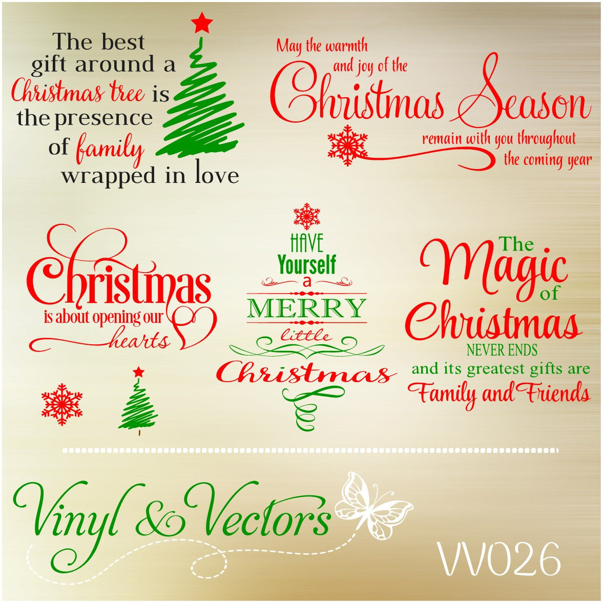 Download Christmas SVG vector Cutting File Vinyl Decals by ...