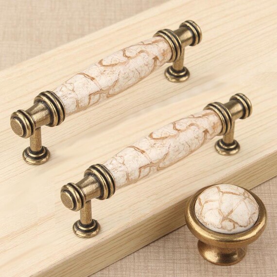 3 3/4 cassetto manopole pull maniglie comò tira di lbfeel su etsy Pomelli in ceramica per cucina