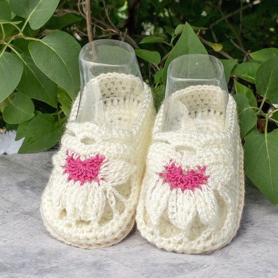 Items similar to Crochet Baby girl Sandals. Crochet Baby Girl Shoes