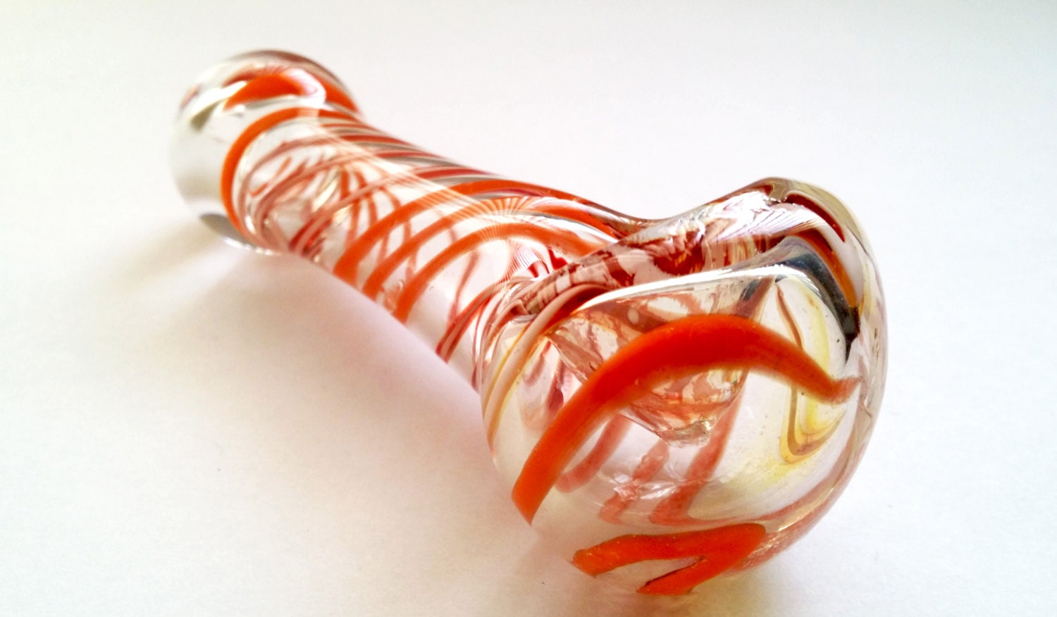 Glass Pipe Hand Blown Glass Pipe Color Changing by CreateitUp