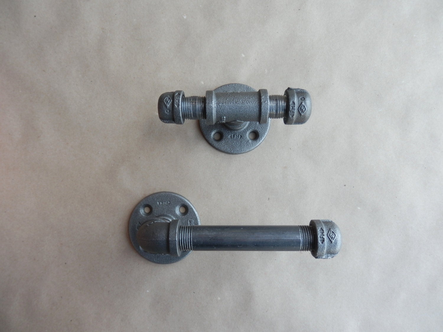 Bathroom Accessory Set Black Pipe 2 Piece Ideal by DerekGoodbrand