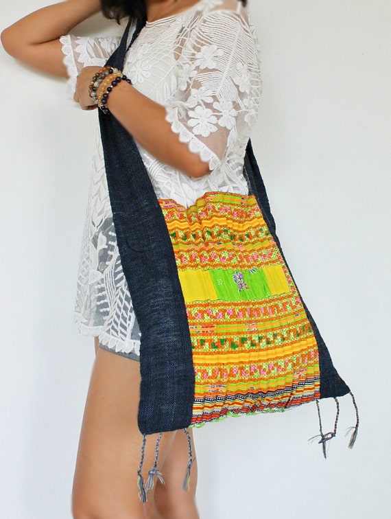 Cotton Bag, Hmong Bag, Embroidery, Hand Woven, Aztec, Messenger Bag ...