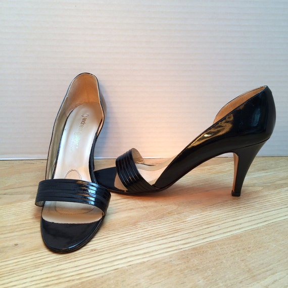 Andrew Geller Shoes Made in Italy Black Patent Leather
