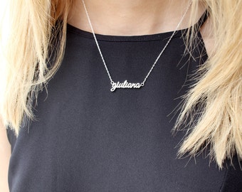 20% OFF- Dainty Name Necklace- Children Name Necklace- Dainty Personalized Jewelry- Name Necklace- Bridesmaid Jewelry- Mother's Gift
