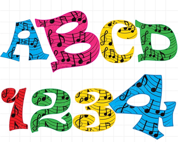 clip art alphabet music - photo #14