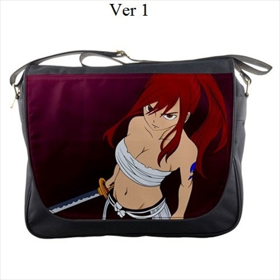 Fairy Tail Messenger Bag Erza Scarlet Anime Natsu by HitoriDesign
