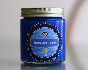 CLEARANCE SALE-- Stormwind Harbor -- World of Warcraft Inspired Soy Candle (4 oz)