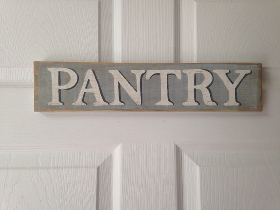 Rustic Pantry Customized rustic Distressed Hand Painted  Sign pantry Wood sign Sign