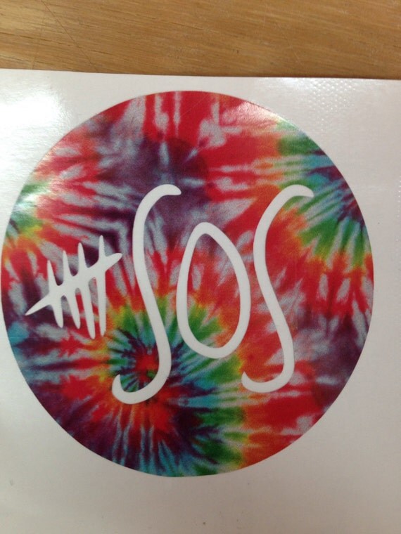 5sos blue tie dye hoodie