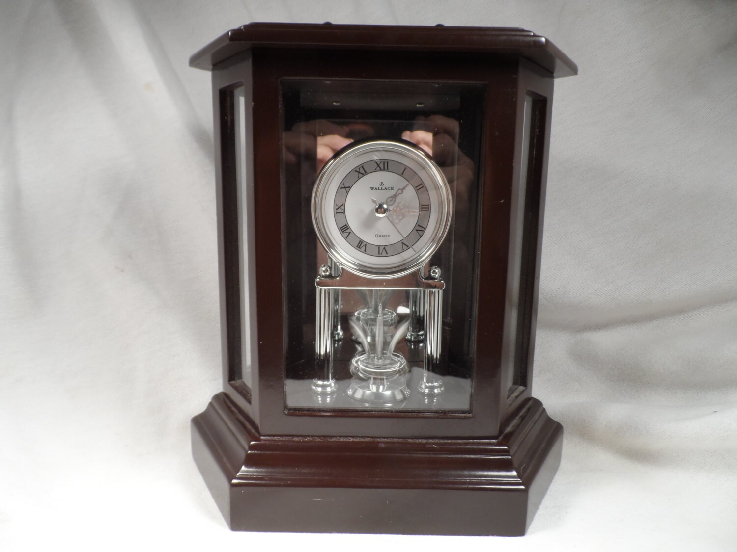 ClockMantel ClockWallace Silversmiths Quartz Mantle/Shelf