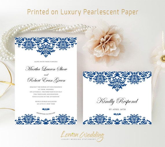 Blue Wedding Invitation Kits 2