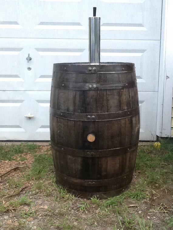 Whiskey barrel kegerator