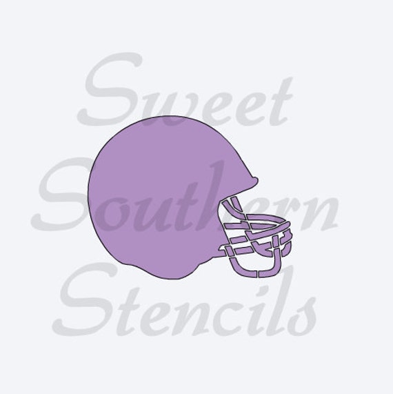 Football Helmet Stencil