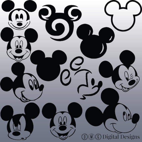 12 Mickey Mouse Head Silhouette Clipart Images Clipart Design