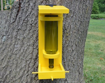 Wine Bottle Bird Feeder