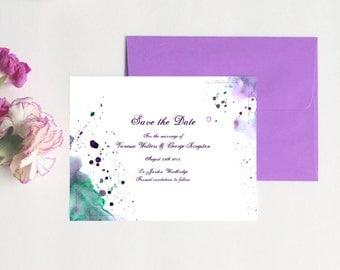 Watercolor Wedding Save the Date Cards Watercolor Save the Date Wedding Modern Save the Date Watercolor Stationery Watercolour Cards DEPOSIT