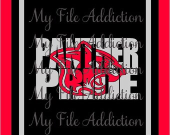 Instant Download SVG EPS Vinyl Design File Panther Pride Knockout