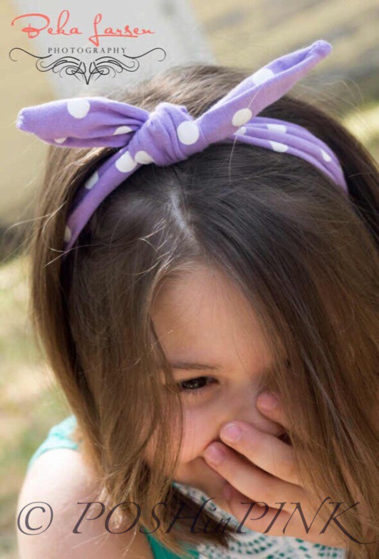 Girls head wrap tie knot headband baby headband by POSHinPINKKIDS
