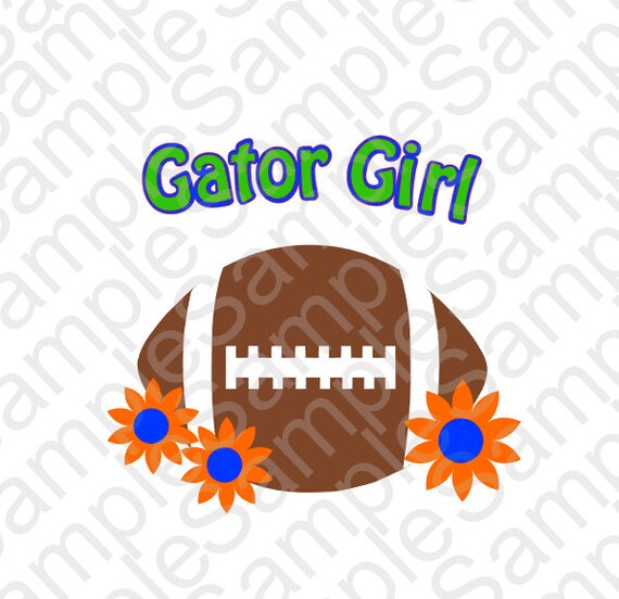 Gator Girl Football SVG DXF and PNG Cut Files by ...