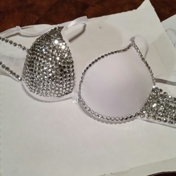 rhinestone bra by clublife on Etsy
