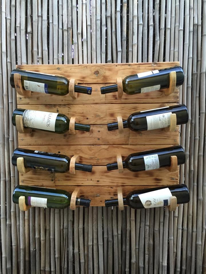 Wooden Wine Rack Unique Rustic Pallet Wooden 8 Bottle Wine