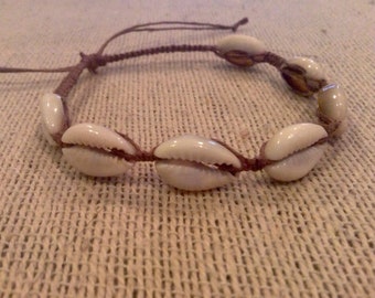 Cowrie Shell Anklet, Beachy Anklet, Beachy Hemp Jewelry, Shell Jewelry, Boho Anklet