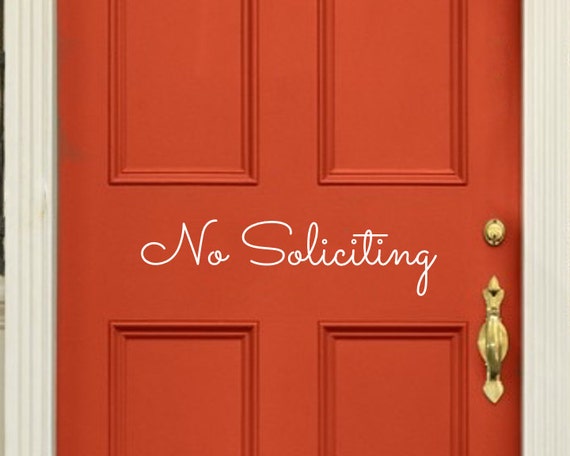 vinyl decal no soliciting sign no soliciting vinyl letters