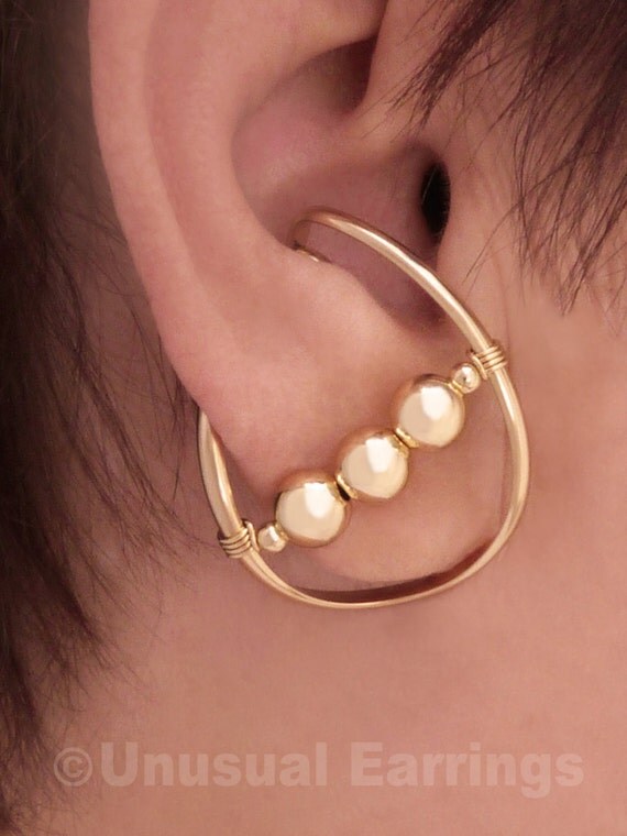 Gold Filled unpierced earrings nonpierced earrings ear