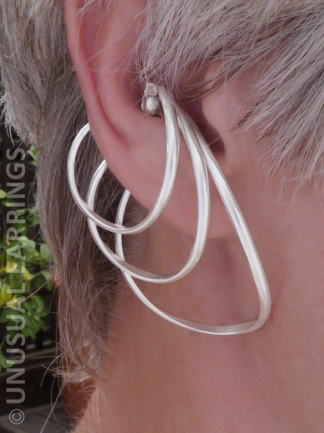 non-pierced earrings ear cuff Sterling Silver unpierced