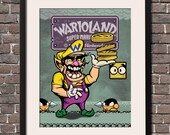 Nintendo Gameboy Wario Land Super Mario Land 3 Game Art Print - Fan Art