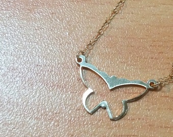 butterfly Necklace butterfly Bracelet Dainty Necklace Personalized Necklace High quality 14k Gold Filled tiny elegant Delicate Gold Necklace