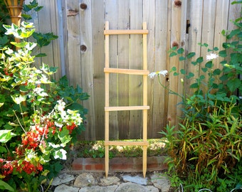 Decorative Ladder, Garden Trellis Pot Trellis Garden Ladder Planter Trellis Primitive Wooden Ladder Old Ladder Rustic Ladder Wooden Yard Art