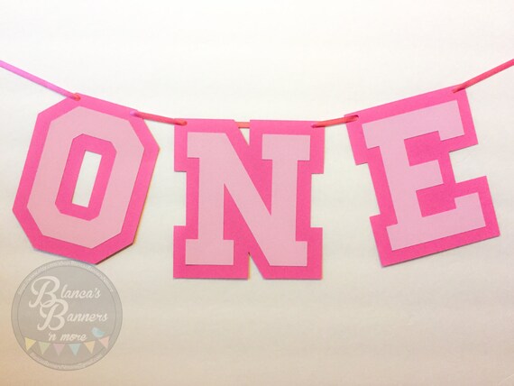 Number One Banner Birthday Banner One Year