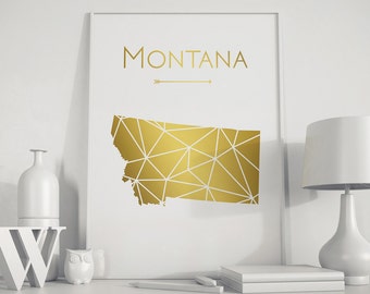 Montana wall art | Etsy
