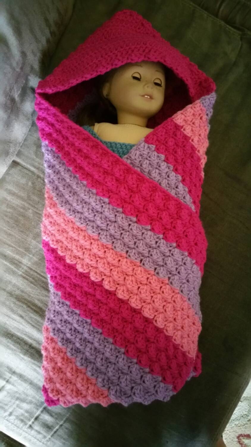 Pink Baby blanket with hood