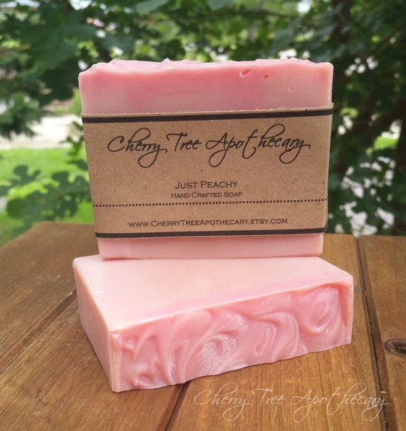 Items similar to Just Peachy Handcrafted Soap - Bar Soap - Vegan Soap ...