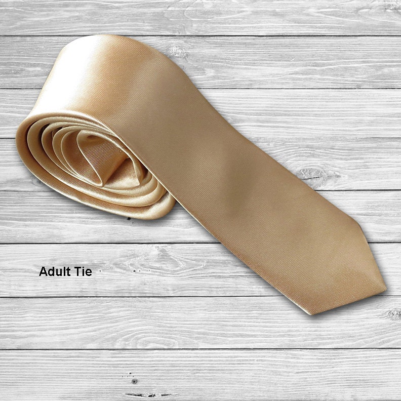 champagne gold tie set
